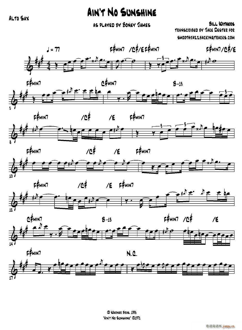 Ain t No Sunshine �����_��˹(ʮ�ּ�����)1