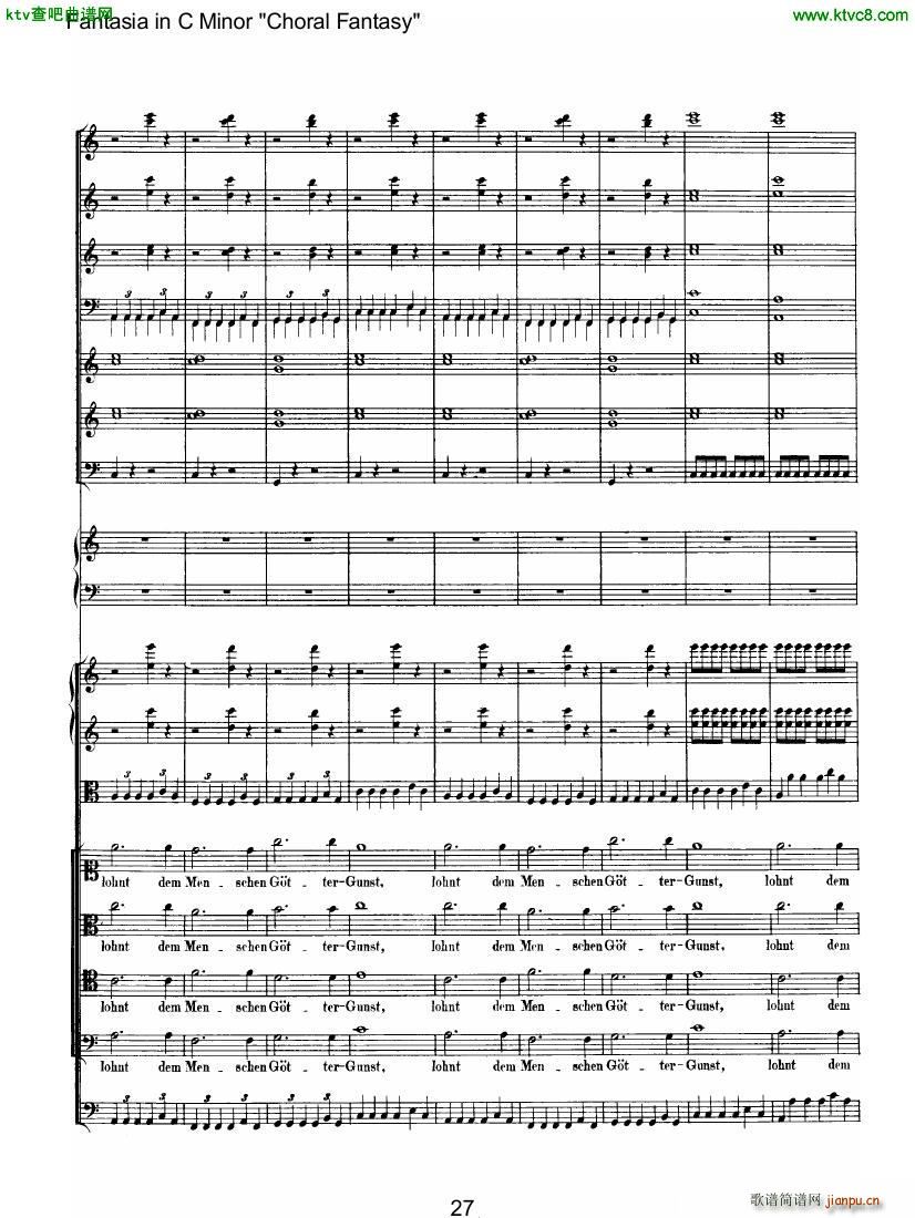 Beethoven op 80 Choral Fantasy ��(����V)12