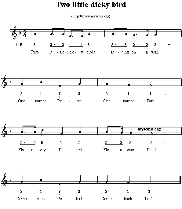 Ӣ�ă��裺Twolittledickybirds(����)1