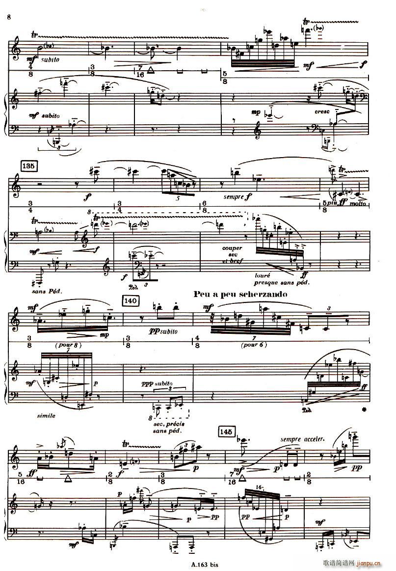 Boulez Sonatine Pour Flute Et Piano(����V)8