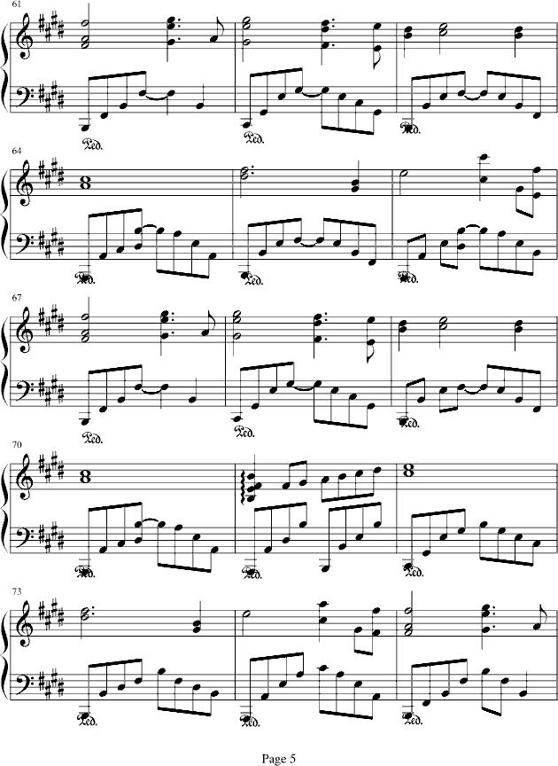 My heard will go on(����V)5