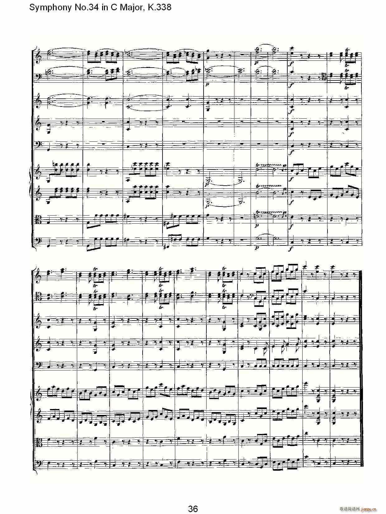 Symphony No.34 in C Major, K.338(ʮ�ּ�����)36