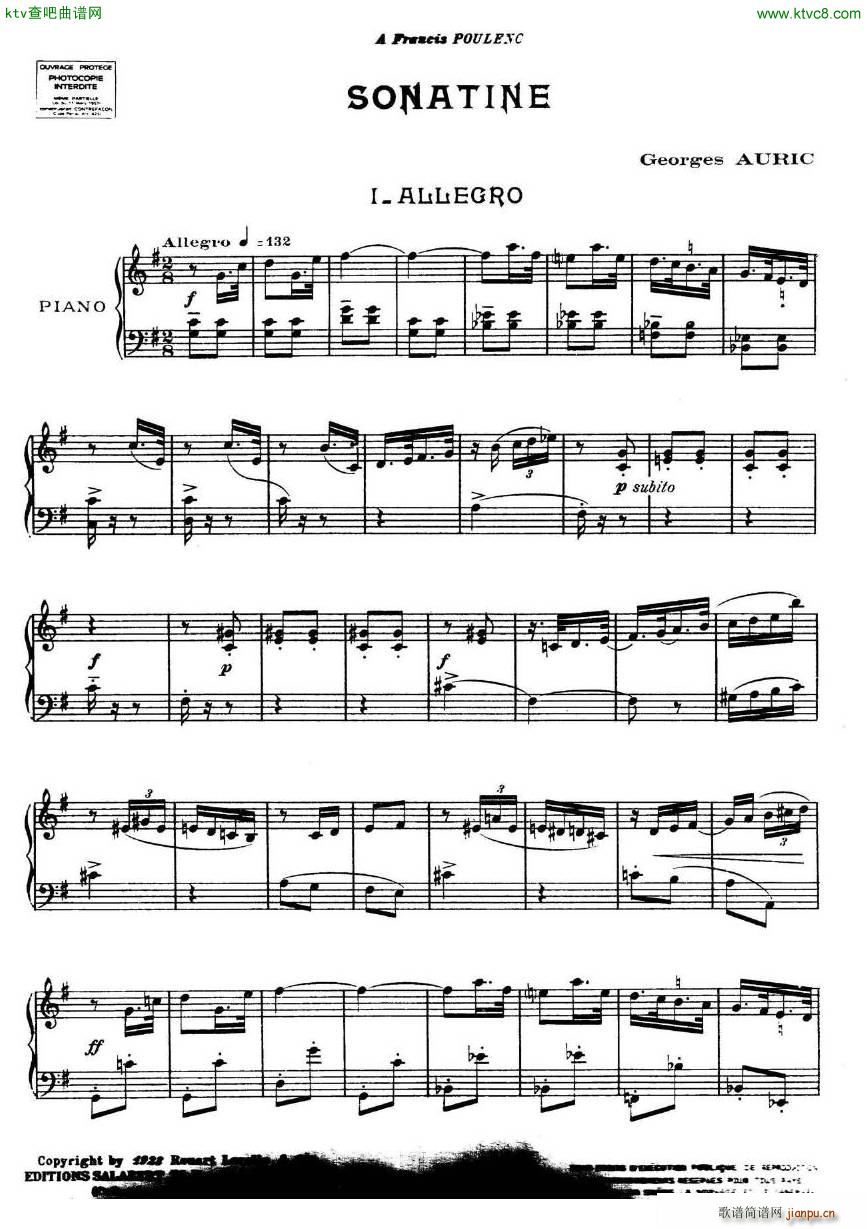 Auric Sonatine(����V)1