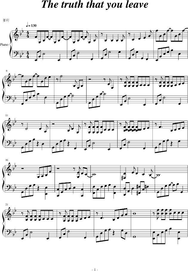 The truth that you leave(����V)1