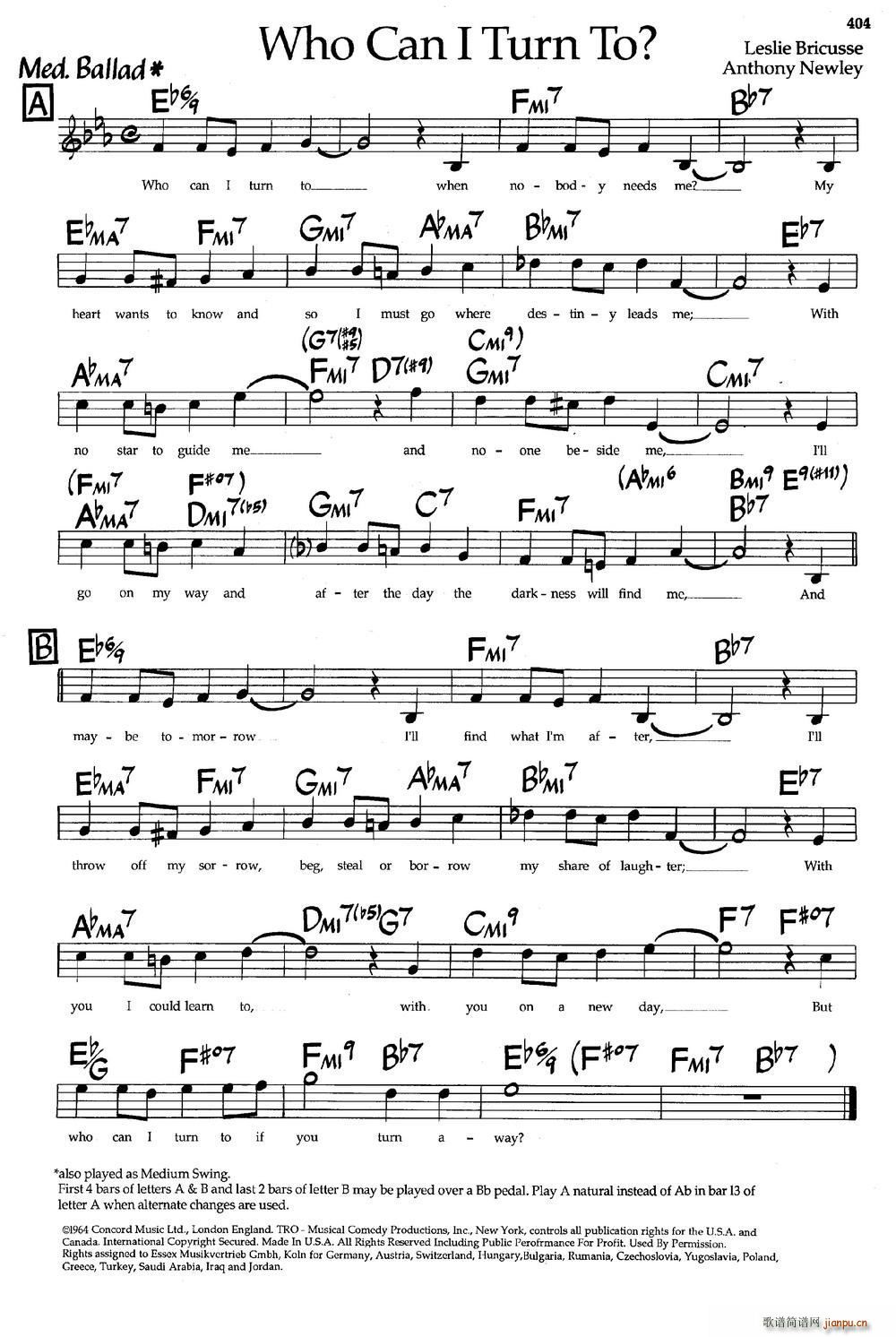 Who can Turn To ��ʿ�����(����V)1