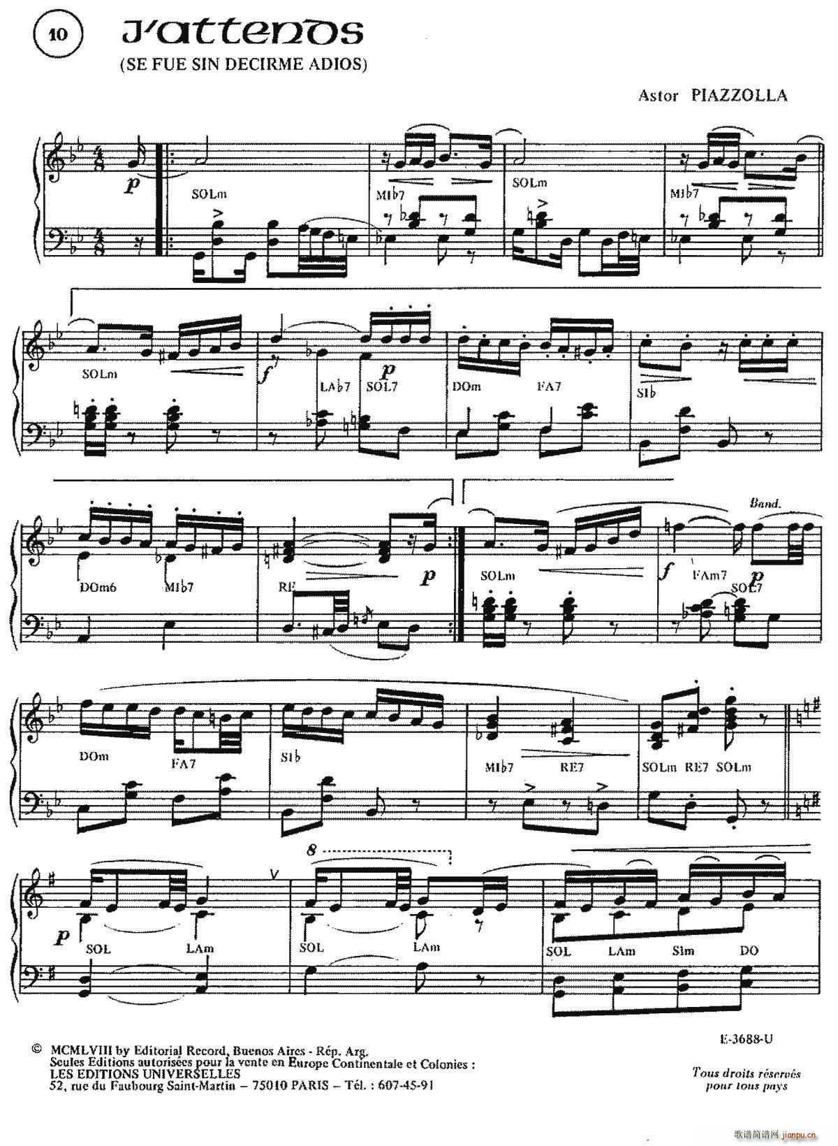 Piazzolla�ϼ� 10 J Attends(���L(f��ng)���V)1