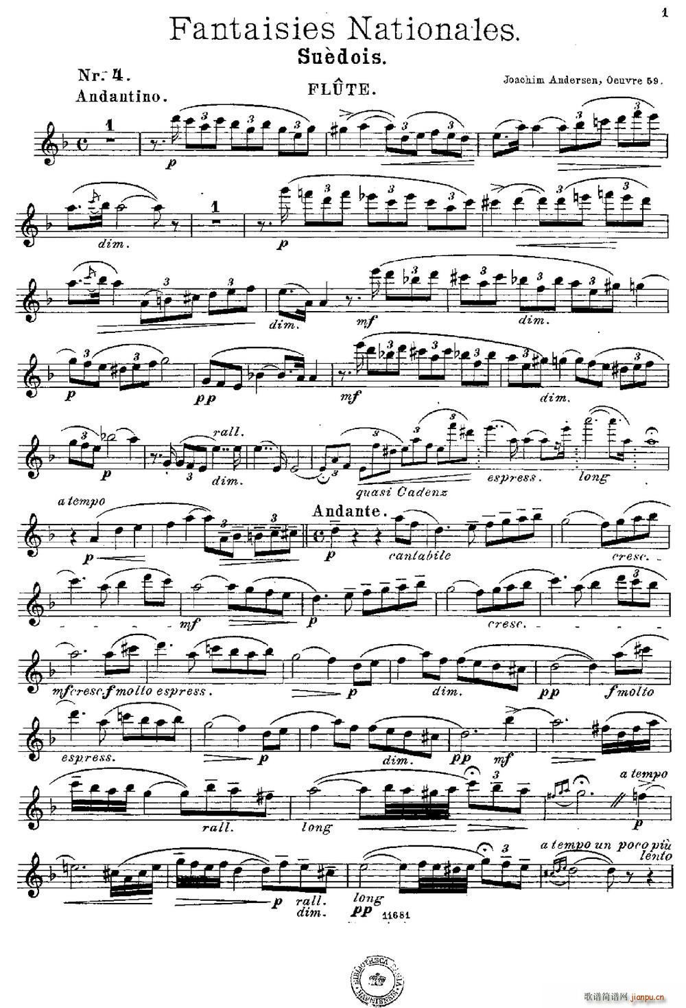 Fantaisies nationales Suedois Op 59 No 4(�Ѻ��V)1