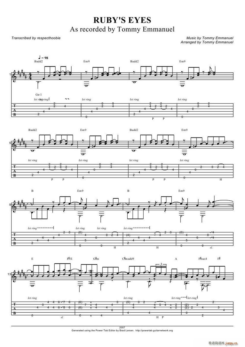 tommy emmanuel rubys eyes ָ������(�����V)1