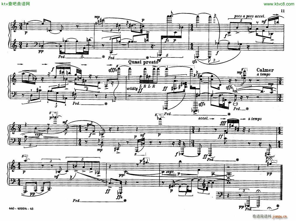 Bolcom 12 etudes for piano(����V)11