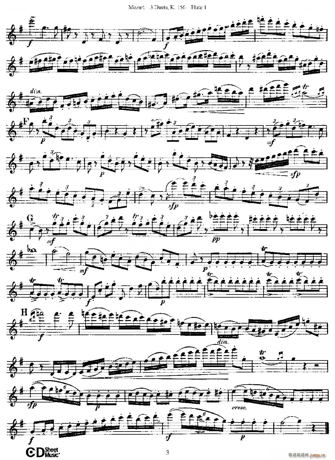 3 Duets K 156 ֮��һ�L(ch��ng)�� ���������� K156̖ �~��(�Ѻ��V)3