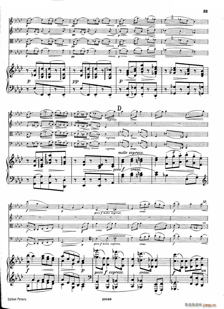 Brahms op 34 Piano Quintet f minor score һ(����V)32