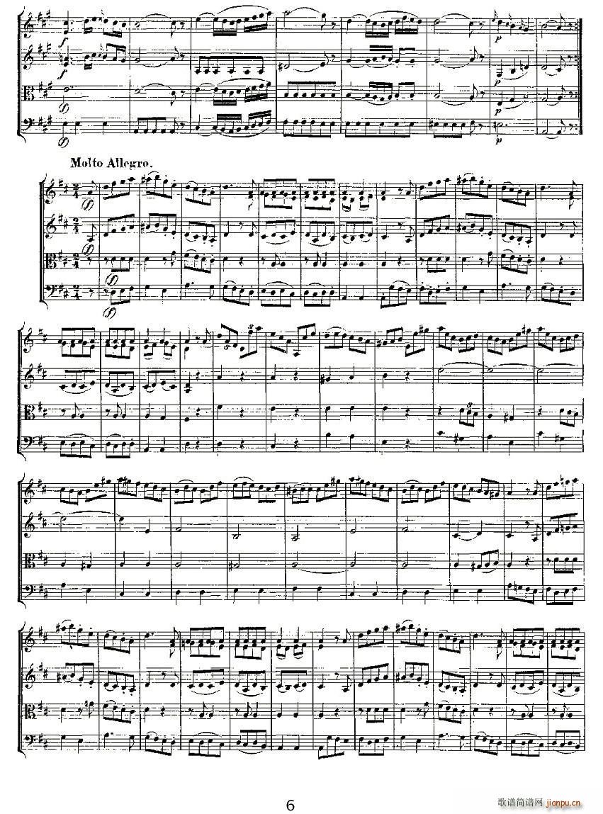 Quartet No 2 in D Major K 155 D���{�ڶ��Ҙ�(l�� )������(���V)6