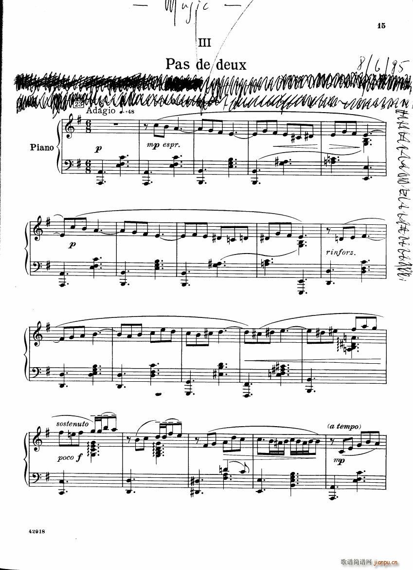 Barber op 28 Souvenirs piano solo(����V)15