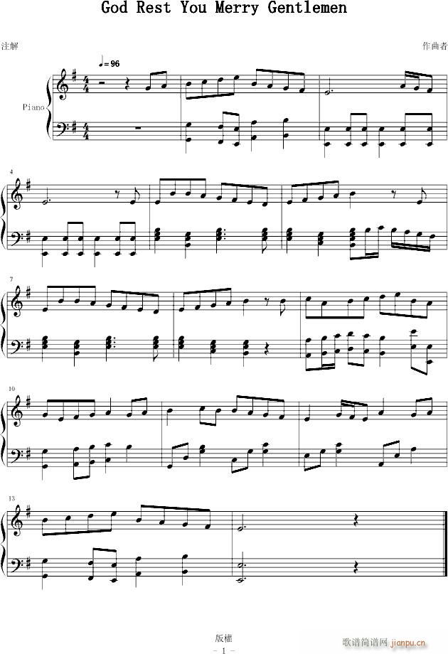 God rest you merry gentlemen(����V)1