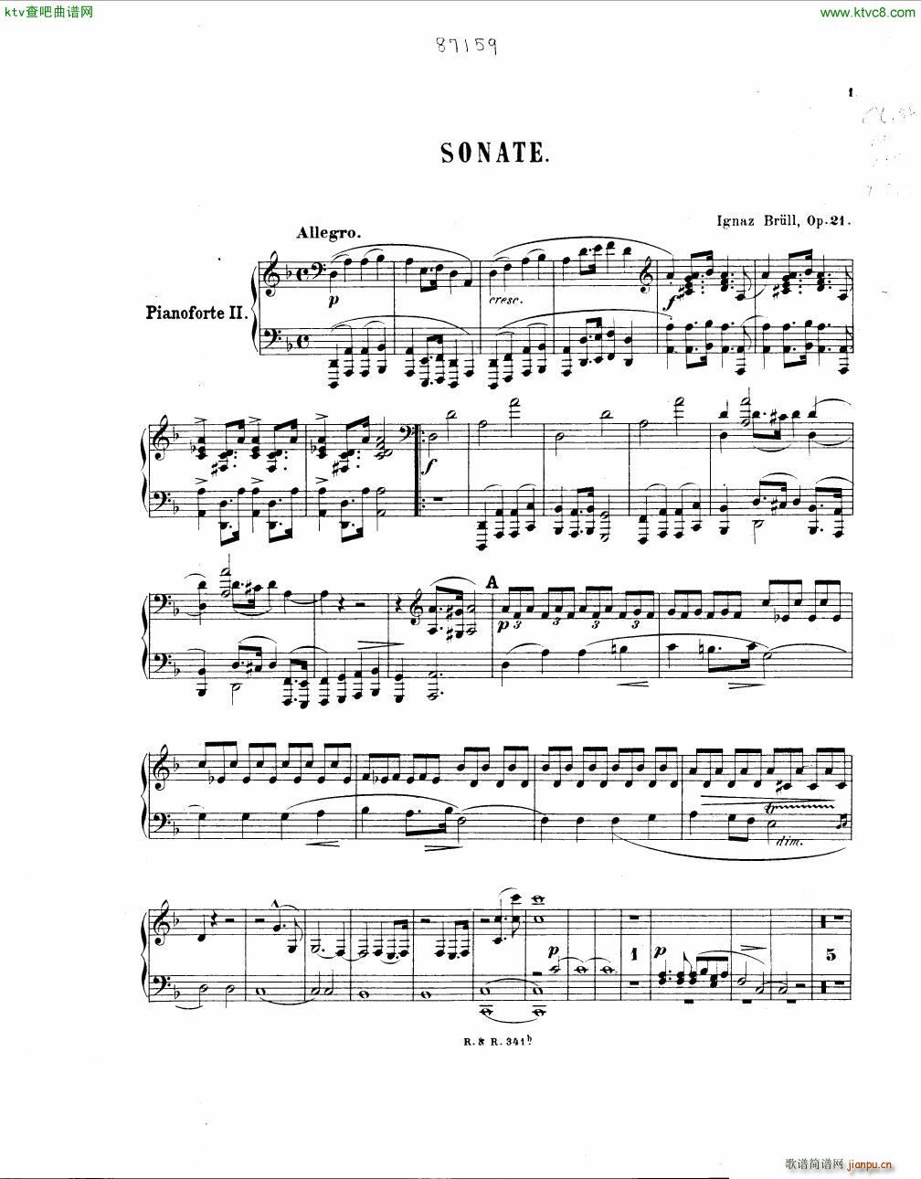 Brull Sonata 2 pianos Op 21(����V)23