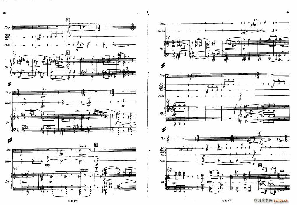 Bartok SZ 83 Piano Concerto No1 Full Score ��(����V)3