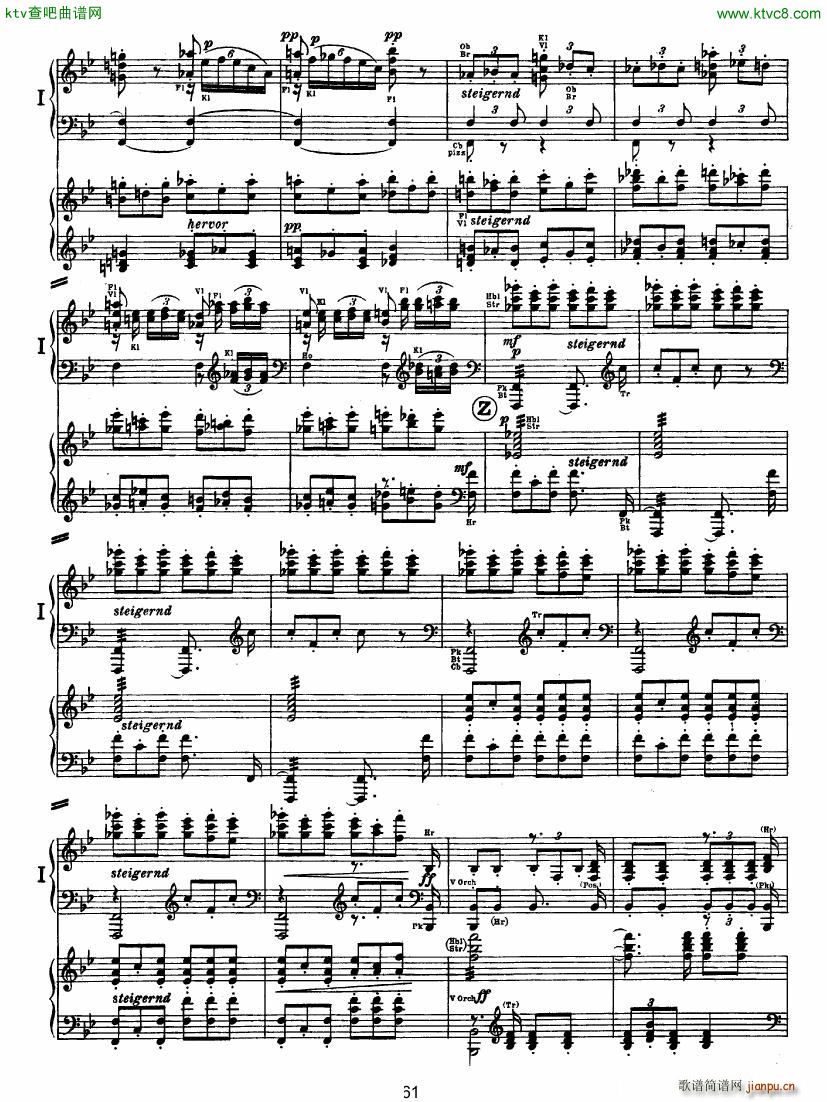 Bruckner Symphony No 4 4 hands arr ��(����V)10