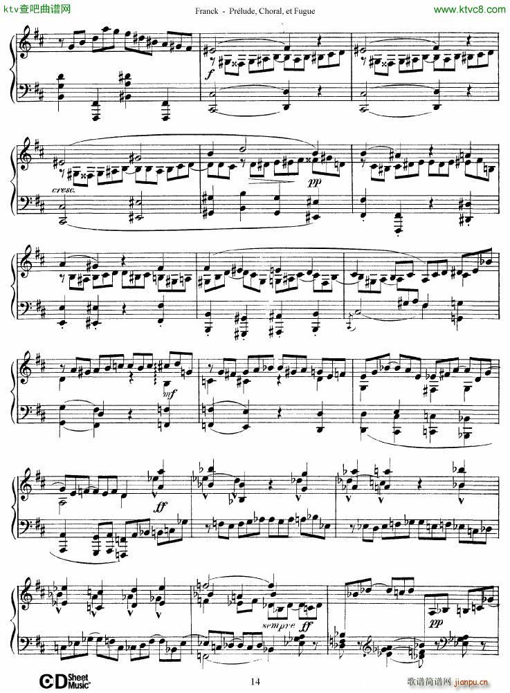 Franck Pr��lude Choral et Fugue(����V)9