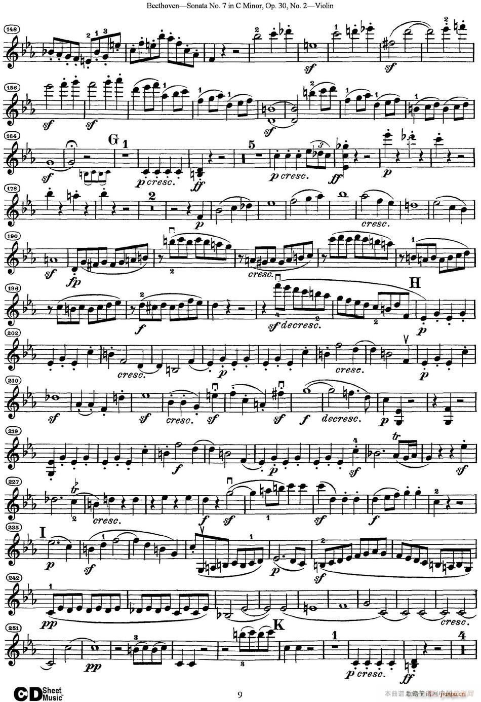 Violin Sonata No 7 in C Minor Op 30 No 2(С�����V)9