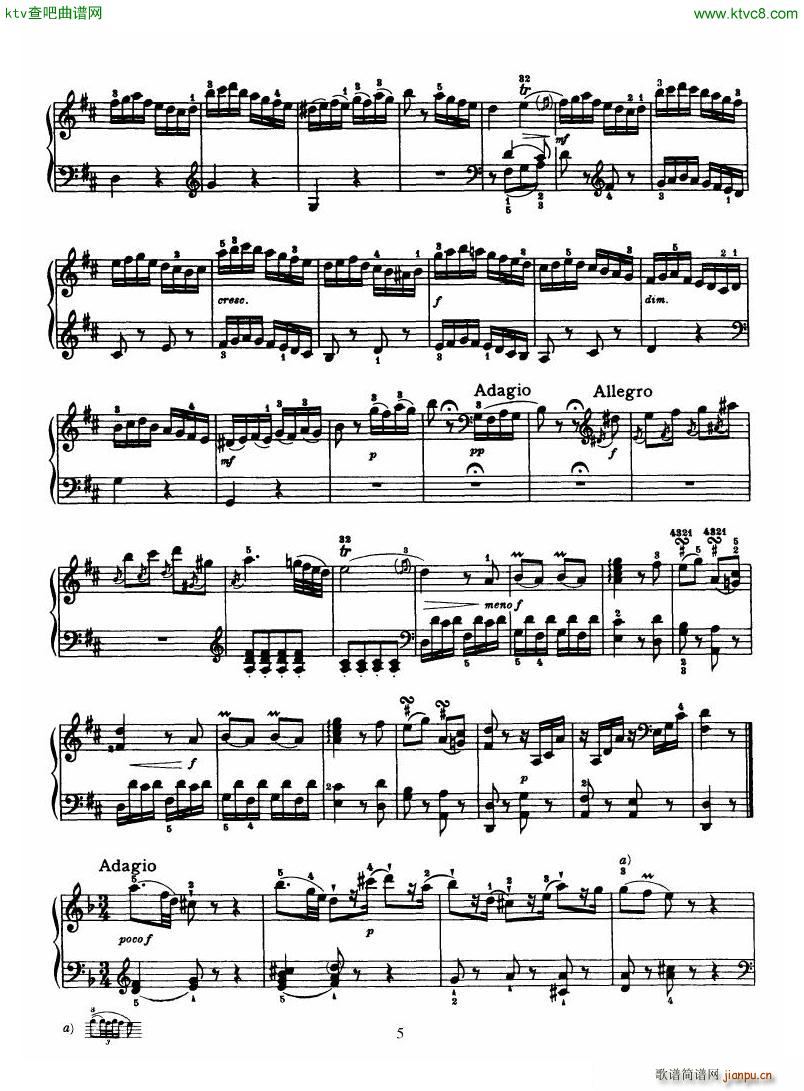 Haydn Piano Sonata No 33 In D(����V)5