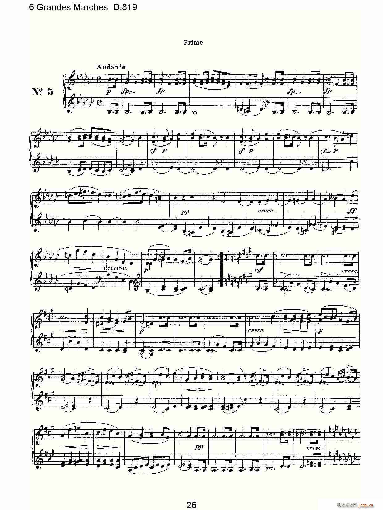 6 Grandes Marches D.819(ʮ�ּ�����)26