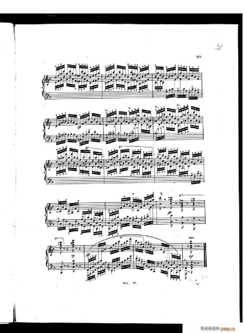 Czerny Etudes de la velocite book II(����V)27