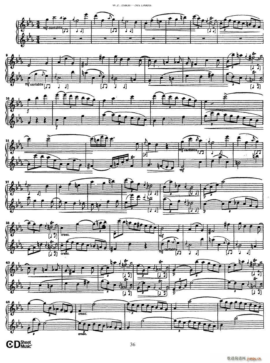 Six Duets 6�׶����� 5(���V)7