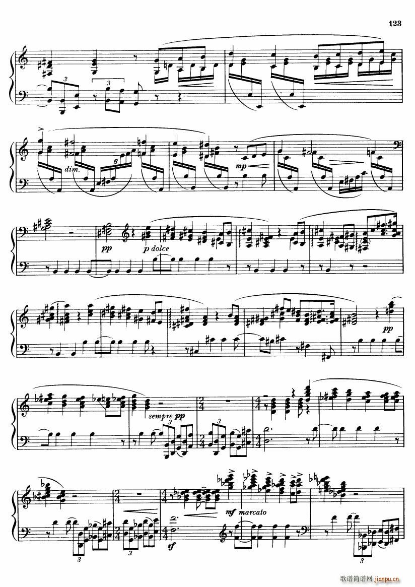 Bartok DD 71 No 1 Study for the Left Hand(����V)7
