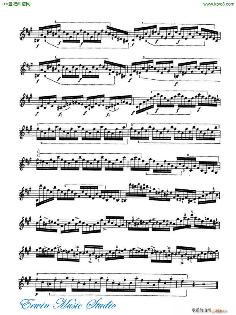 �_�� 24�׾�����Pierre Rode 24 Studi Per violino 01 08(ʮ�ּ�����)16