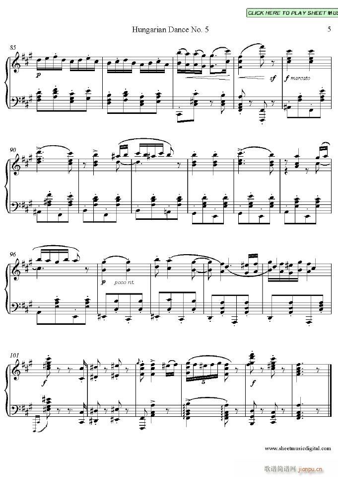 Hungarian Dance no.5(����V)5