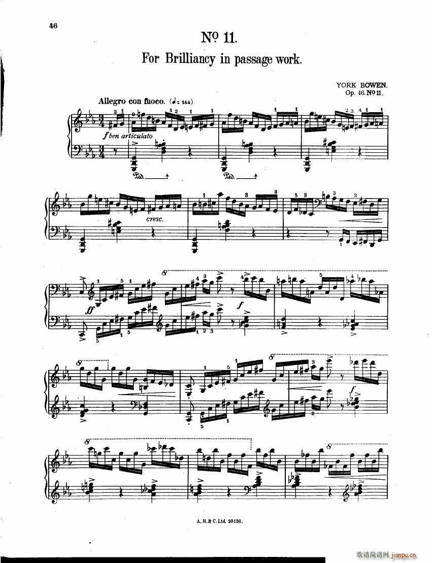 Bowen Twelve Studies Op 46 ��(����V)5