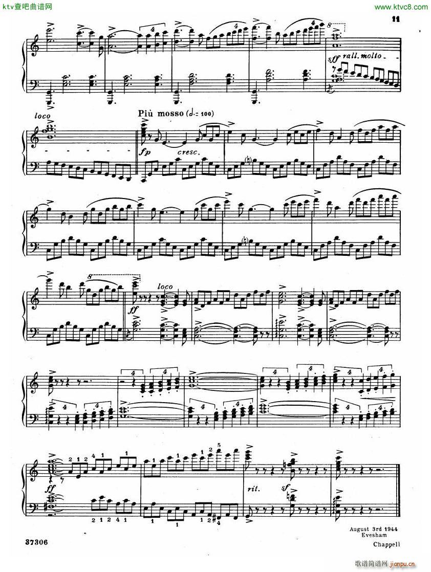 Coates The Three Elizabeths Piano Suite(����V)12