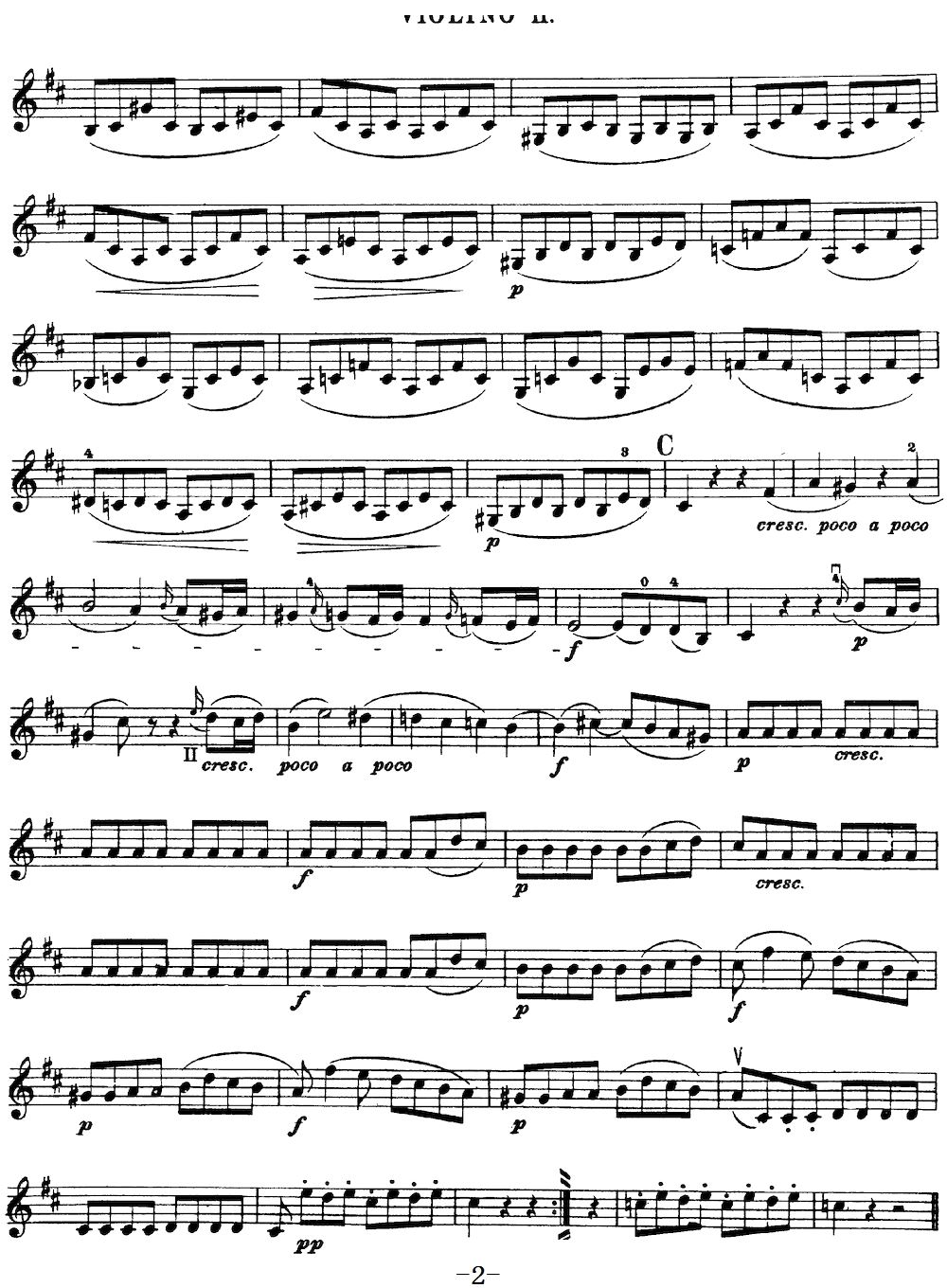 Mozart Quartet No 20 in D Major K 499 Violin 2(ʮ�ּ�����)5