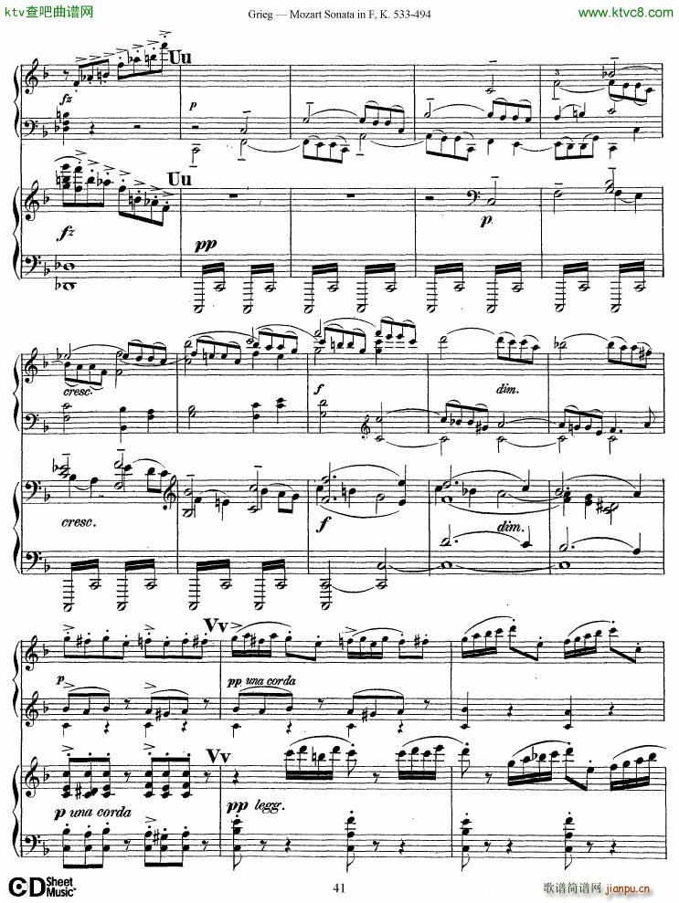 Grieg Sonata K 533 Mozart 2nd Piano Grieg(����V)41