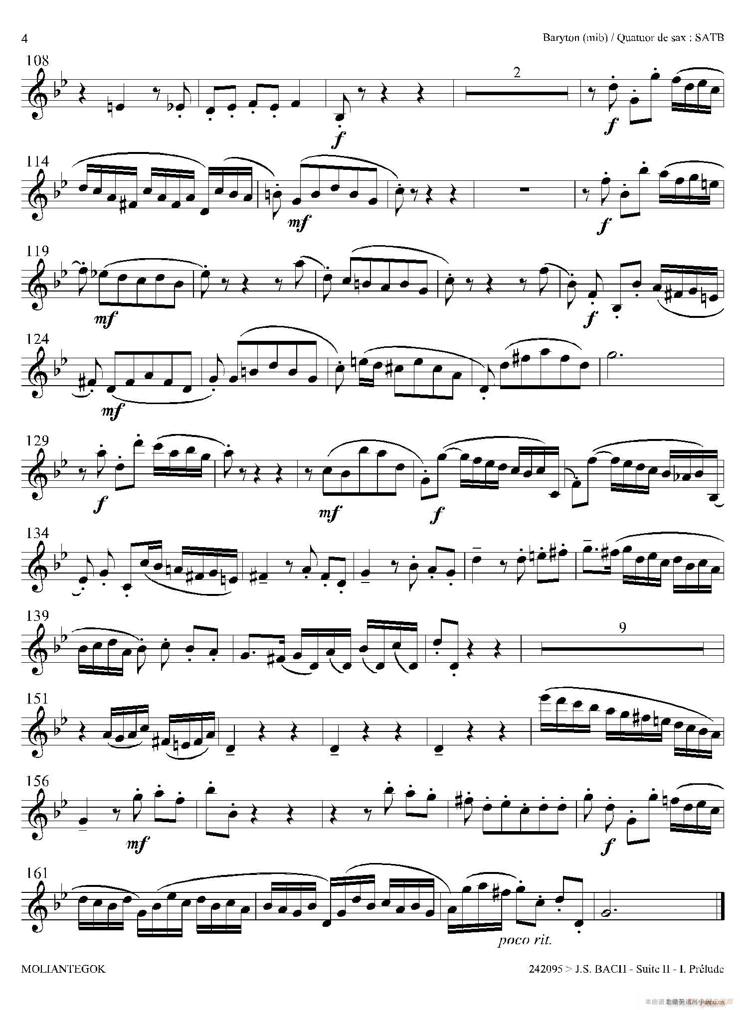 Suite anglaise No 2 BWV 807 �����M��֮�� ǰ���� �ϵ����_��˹(ʮ�ּ�����)3