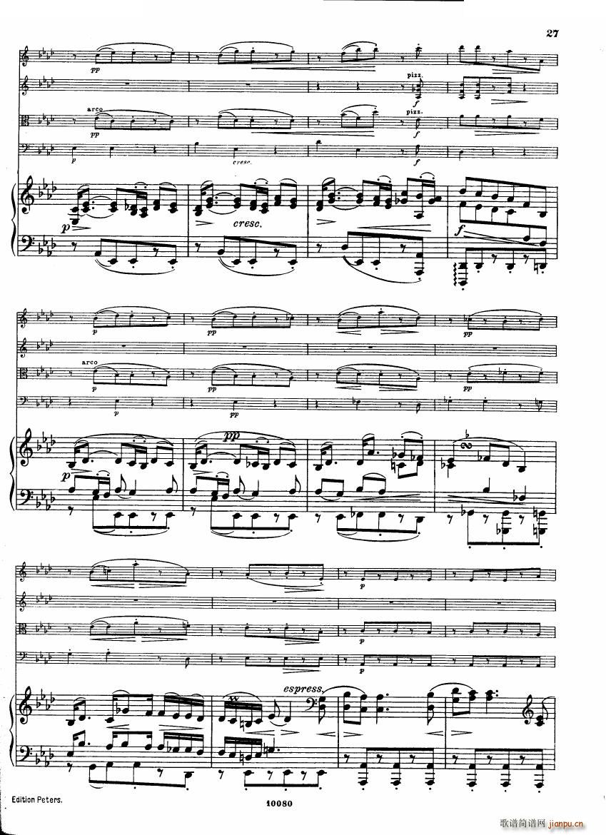 Brahms op 34 Piano Quintet f minor score һ(����V)26