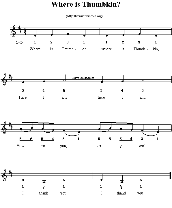 Ӣ�ă��裺WhereisThumbkin?(����)1