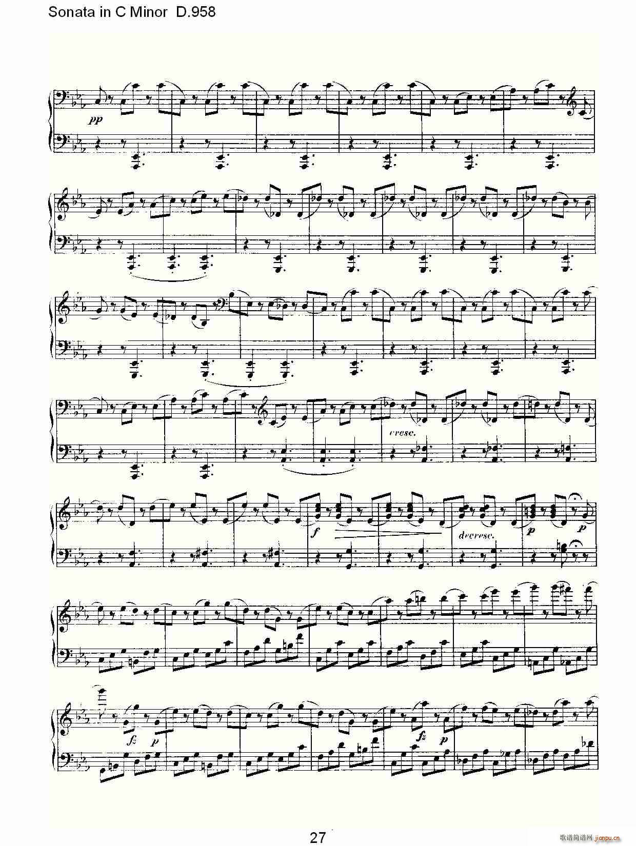 Sonata in C Minor D.958(ʮ�ּ�����)27