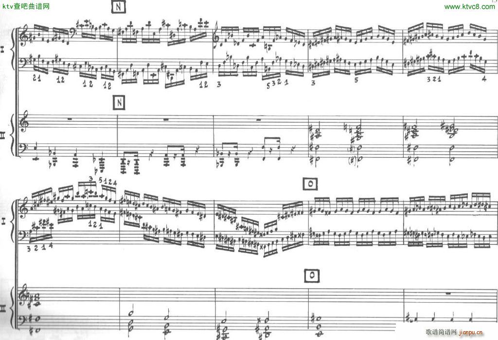 Bolling Sonata for Two Pianist no 2 Part1 1(����V)13