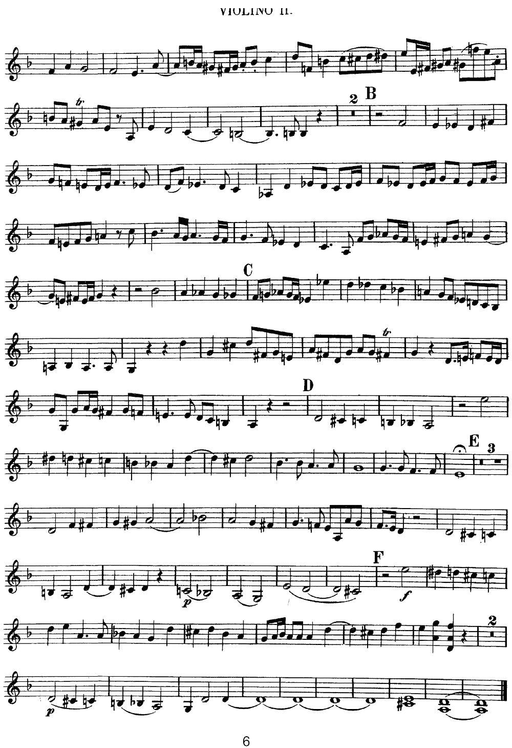 Mozart Quartet No 13 in D Minor K 173 Violin 2(ʮ�ּ�����)6