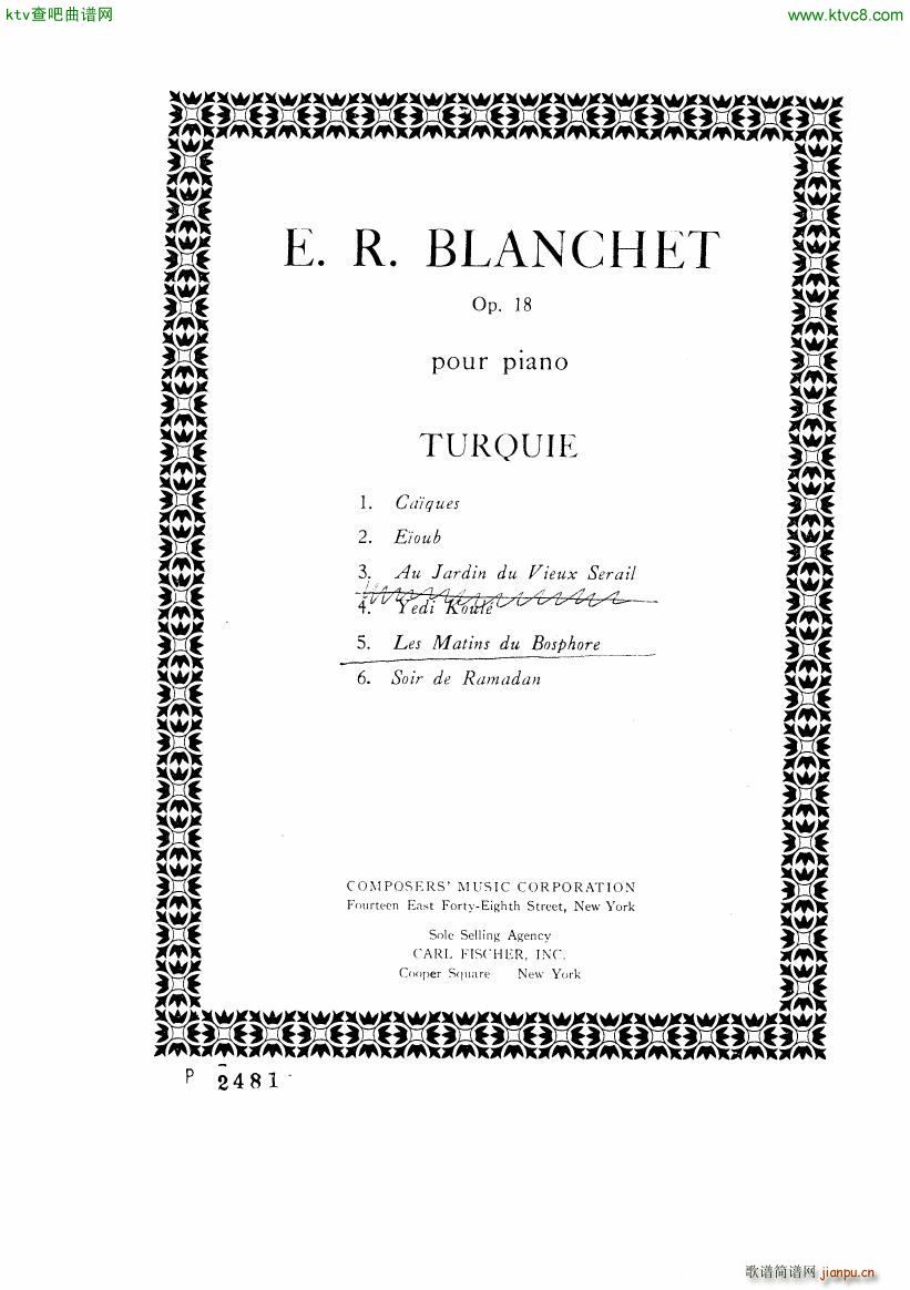 Blanchet Op 18 Turquie(����V)24