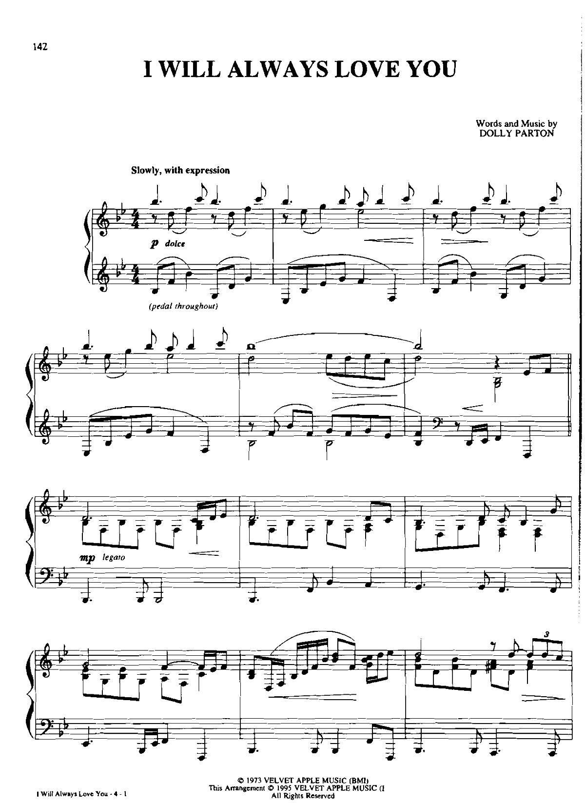 I WILL ALWAYS LOVK YOU Dan Coates �������{ ��(����V)1