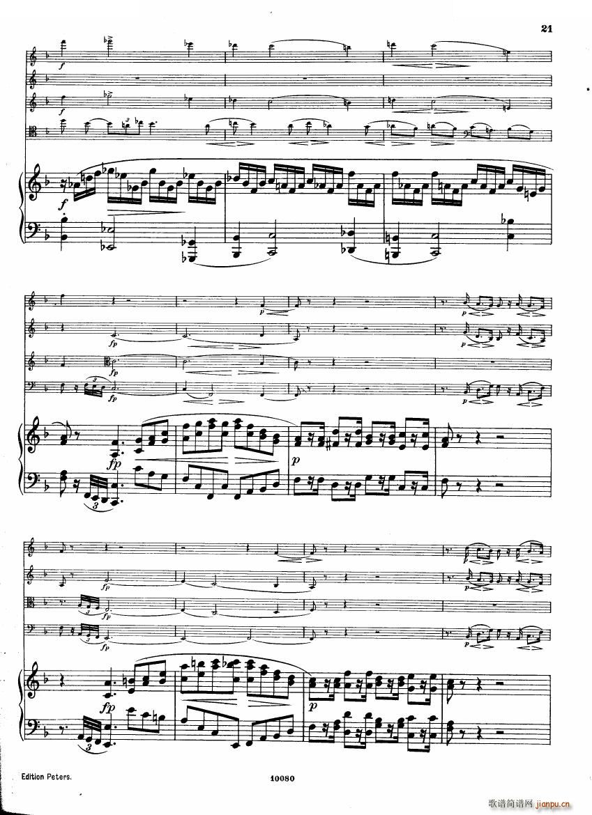 Brahms op 34 Piano Quintet f minor score һ(����V)20
