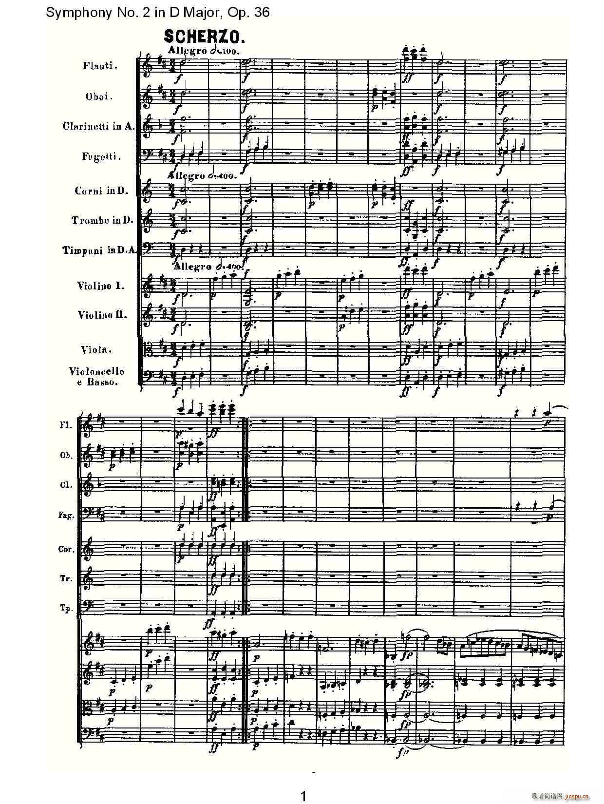 Symphony No. 2 in D Major, Op.36(ʮ�ּ�����)1