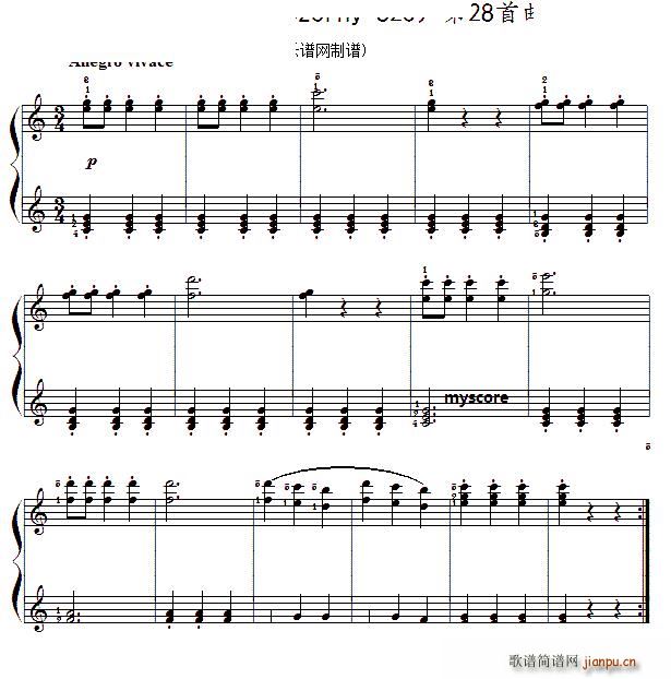 ܇(ch��)���� С��ټ� Czerny 823 ��28�� ��������ʾ(����V)1