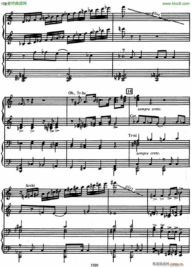 Honegger Symphony No 3 Liturgicheskaya 2 pianos ��(����V)10