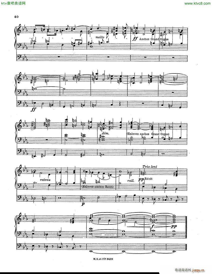 Berthier Paul Variations pour Grand orgue(����V)11