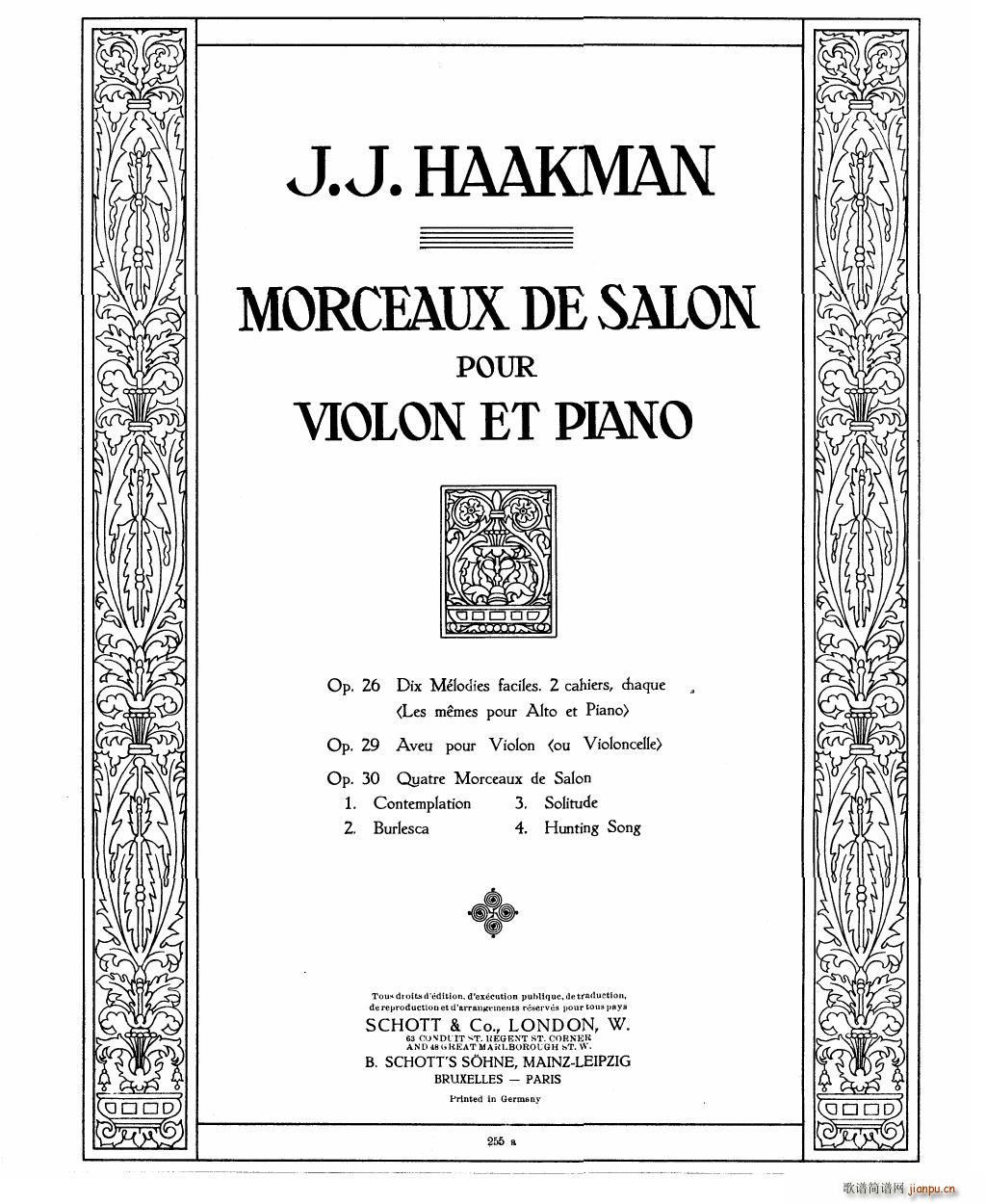 Bowen Barcarolle for violin and piano(����V)16
