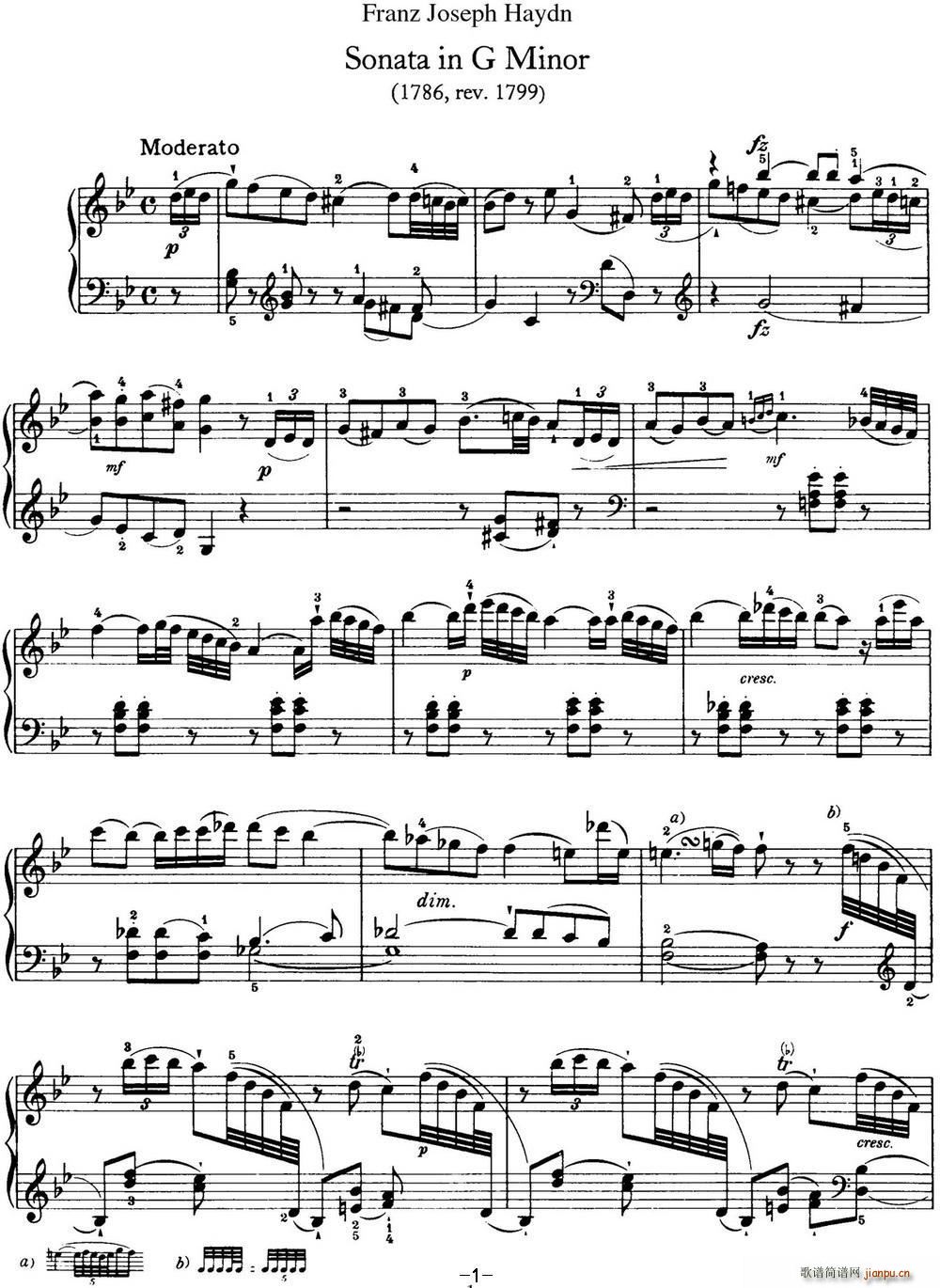 ���D ������Q�� Hob XVI 44 in G minor(����V)1