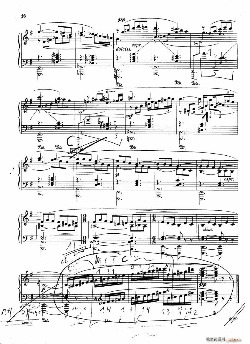 Barber op 28 Souvenirs piano solo(����V)18